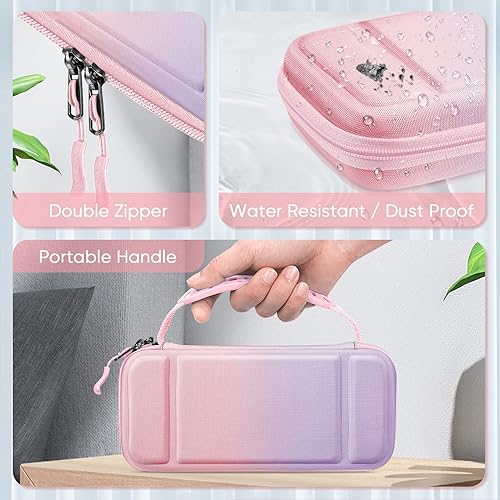 Miniatura 4 de Fintie Carrying Case for Nintendo Switch Lite 2019, Shockproof Hard Shell Protective Cover Travel Bag w15 Game Card & 2 Micro SD Card Slots for