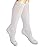 SocksLane Cotton Compression Socks for Women & Men. 15-20 mmHg Support Knee-High Solid White M/L