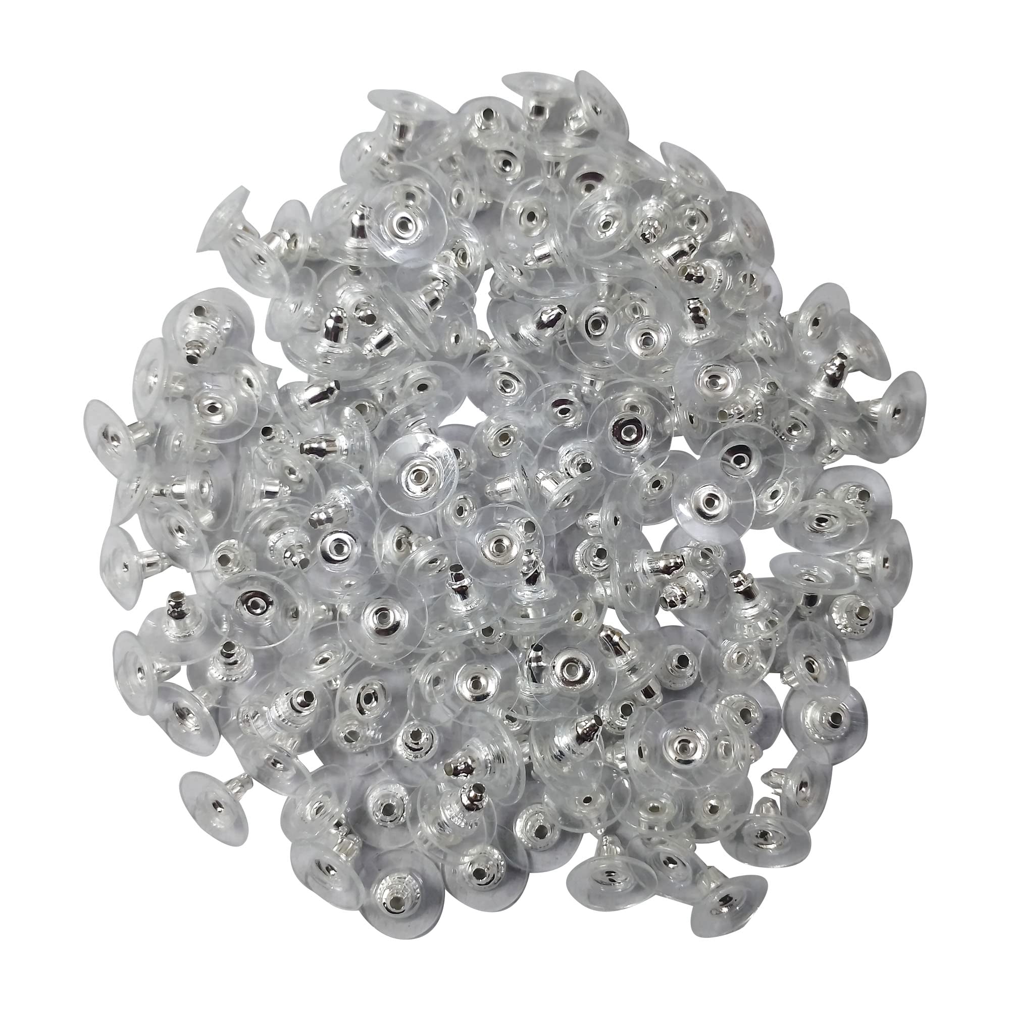 PRODUCTMINE® Flat Clear Plastic Ear Back Stoppers Push Buttons Findings Stud Earring Plugs Stoppers for Earrings 10 MM- 200 Pieces (B0BWMLGG9X) Amazon Price History, Amazon Price Tracker