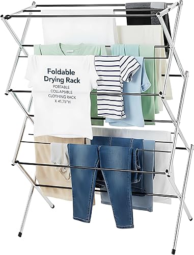 Displays By Jack Secadora de ropa plegable portátil, estante de secado plegable para ropa, lencería, toallas, ropa de cama, ropa de cama,