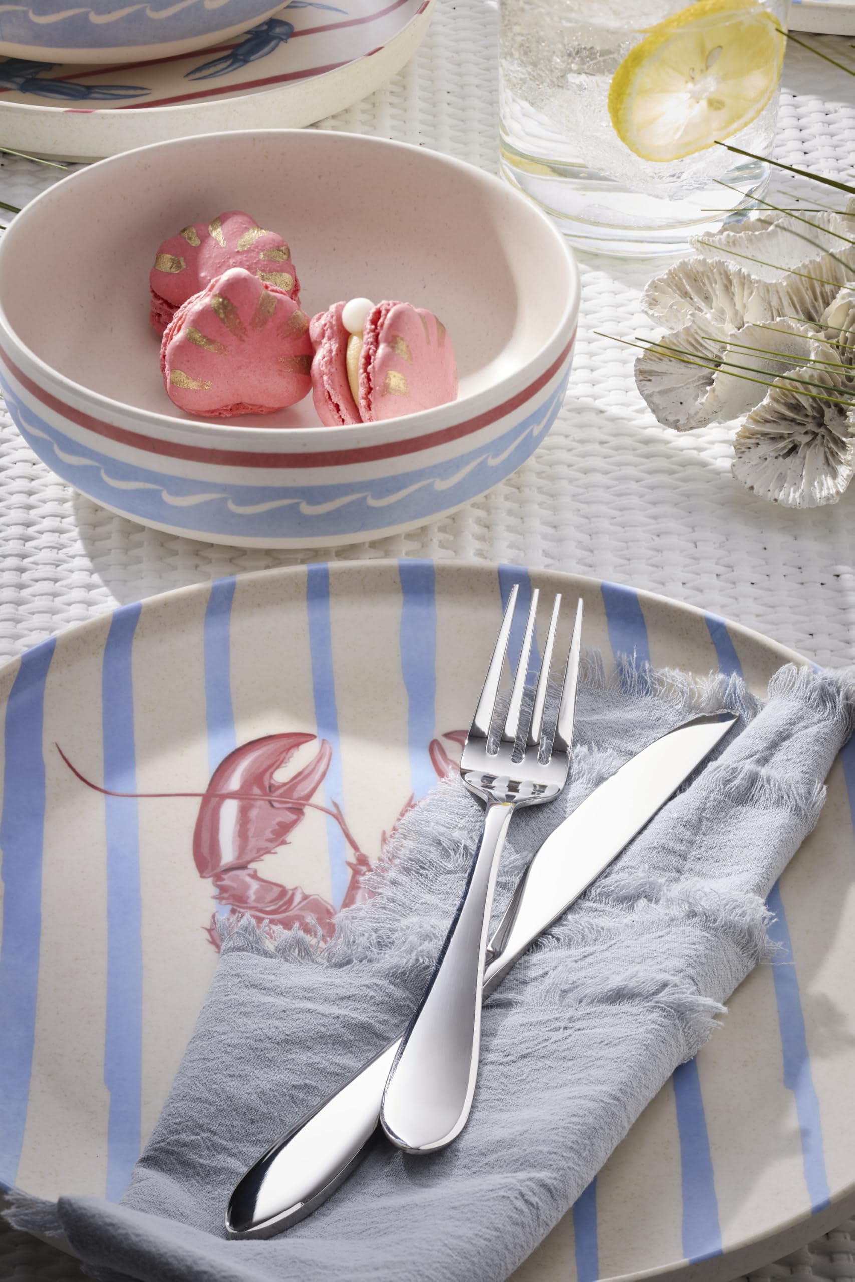 Amazon.com: Cambridge Silverware Set, Delia Mirror 72-Piece