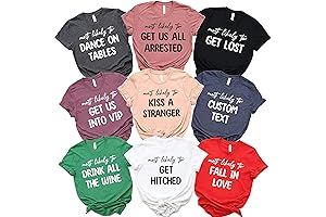 Personalized Most Likely To Bachelorette Party Shirts for Girls Trip 2024