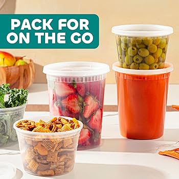 Amazon.com: JoyServe Deli Food Containers with Lids - (24