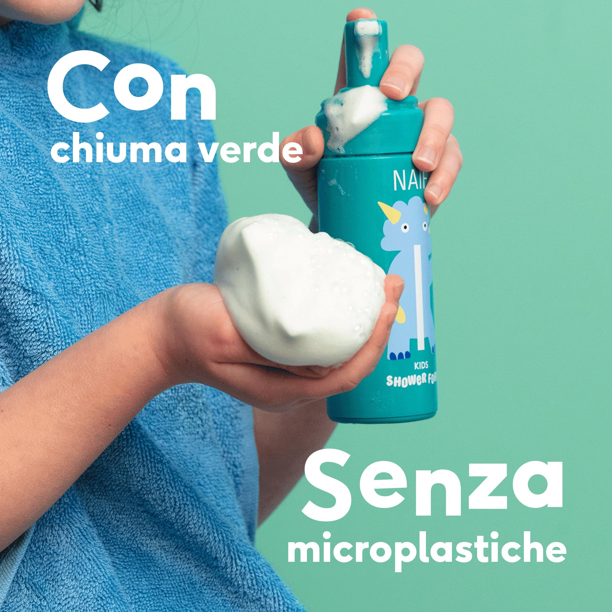 Naïf - Docciaschiuma Colorato per Bambini - Divertimento Doccia Colorato - Formula Delicata - 0% SLES - Dermatologicamente Testato - Di Origine Naturale