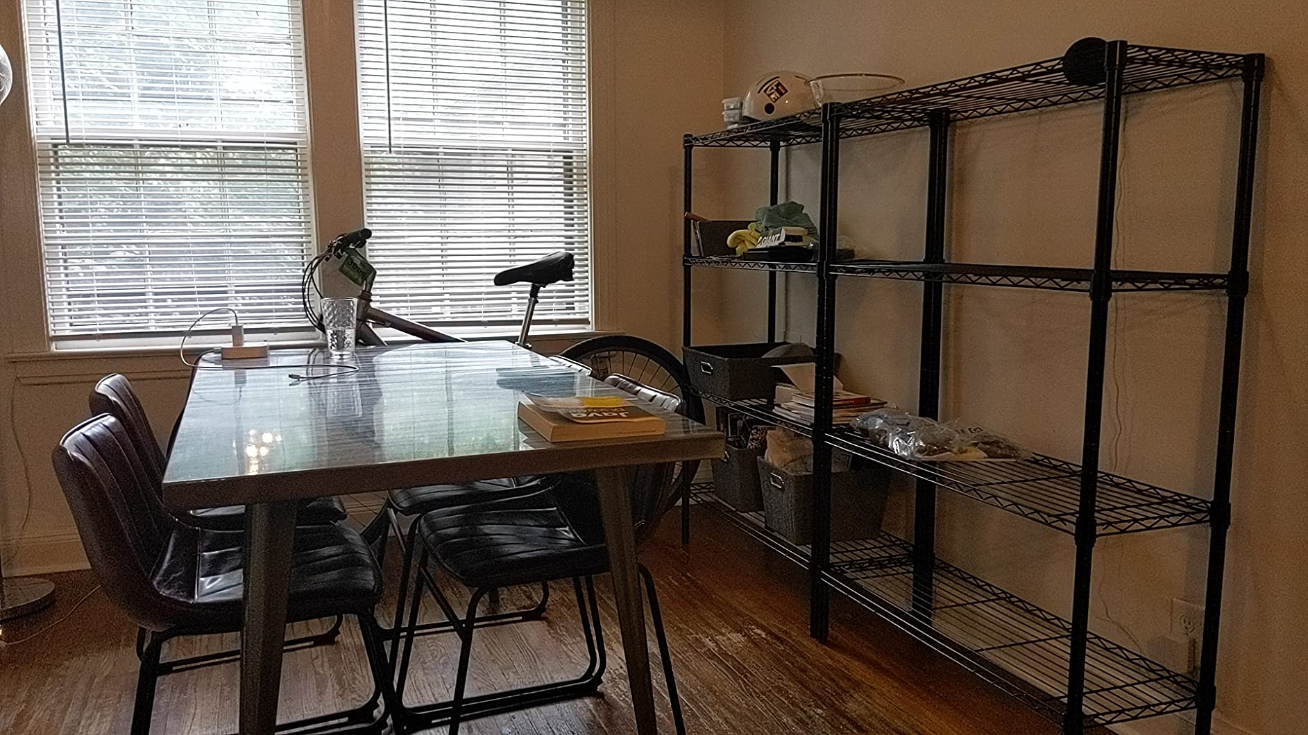 16/mo Finance Amazon Basics 5Shelf Adjustable, Heavy Duty Storage Shelving Unit on 4'' Wheel