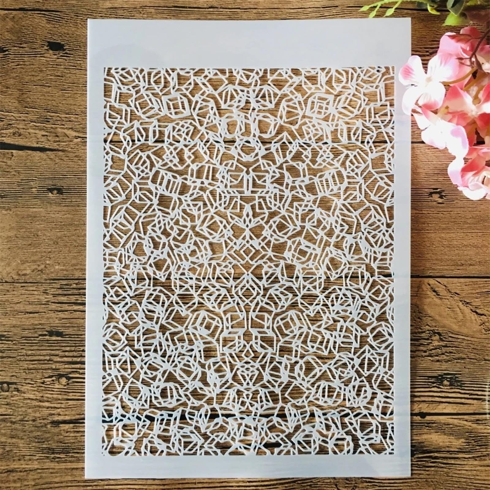 Pochoir peinture 3D pour réussir vos motifs géométriques sans bavure