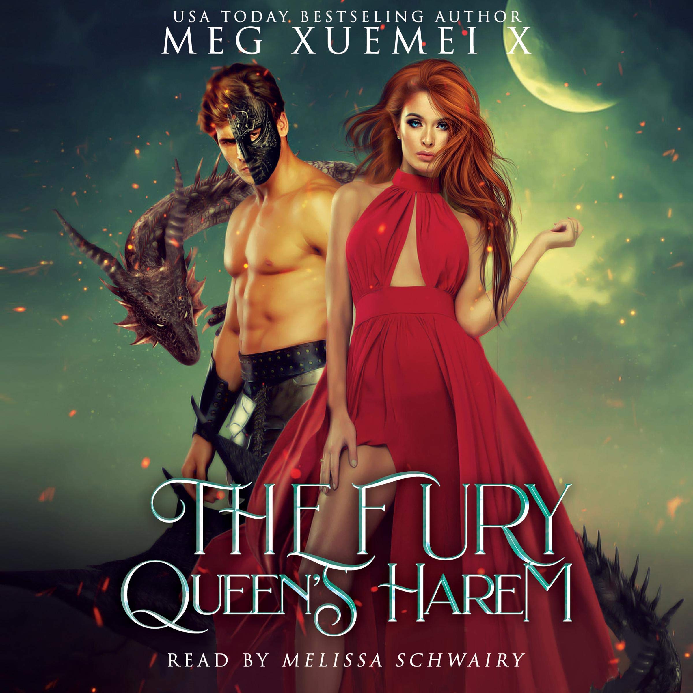 Cover art for The Fury Queen’s Harem: A Reverse Harem Dragon Fantasy