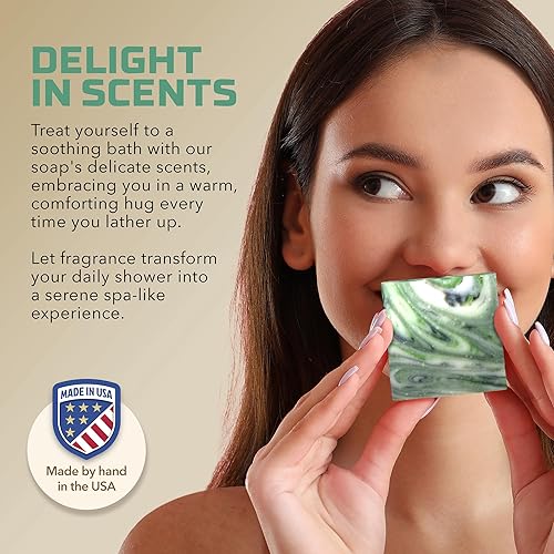 Miniatura 5 de Jabón en barra natural para hombres, jabón vegano procesado en frío con glicerina para el cuidado de la piel, regalos de Acción de Gracias o