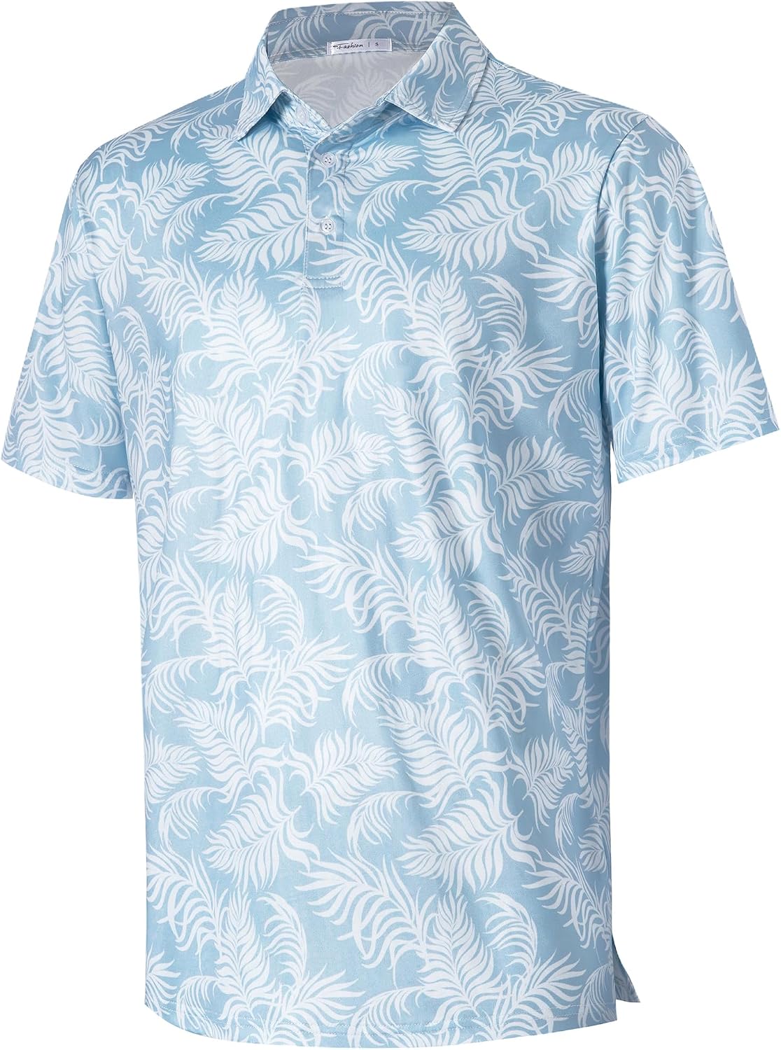 Mens Golf Shirts Short Sleeve Moisture Wicking Stretch Polo Shirt | 4-Way Stretch Quick Dry Collared, Performance Dry Fit, UPF 30, Lightweight Breathable, Athletic, Casual, Business, Hawaiian