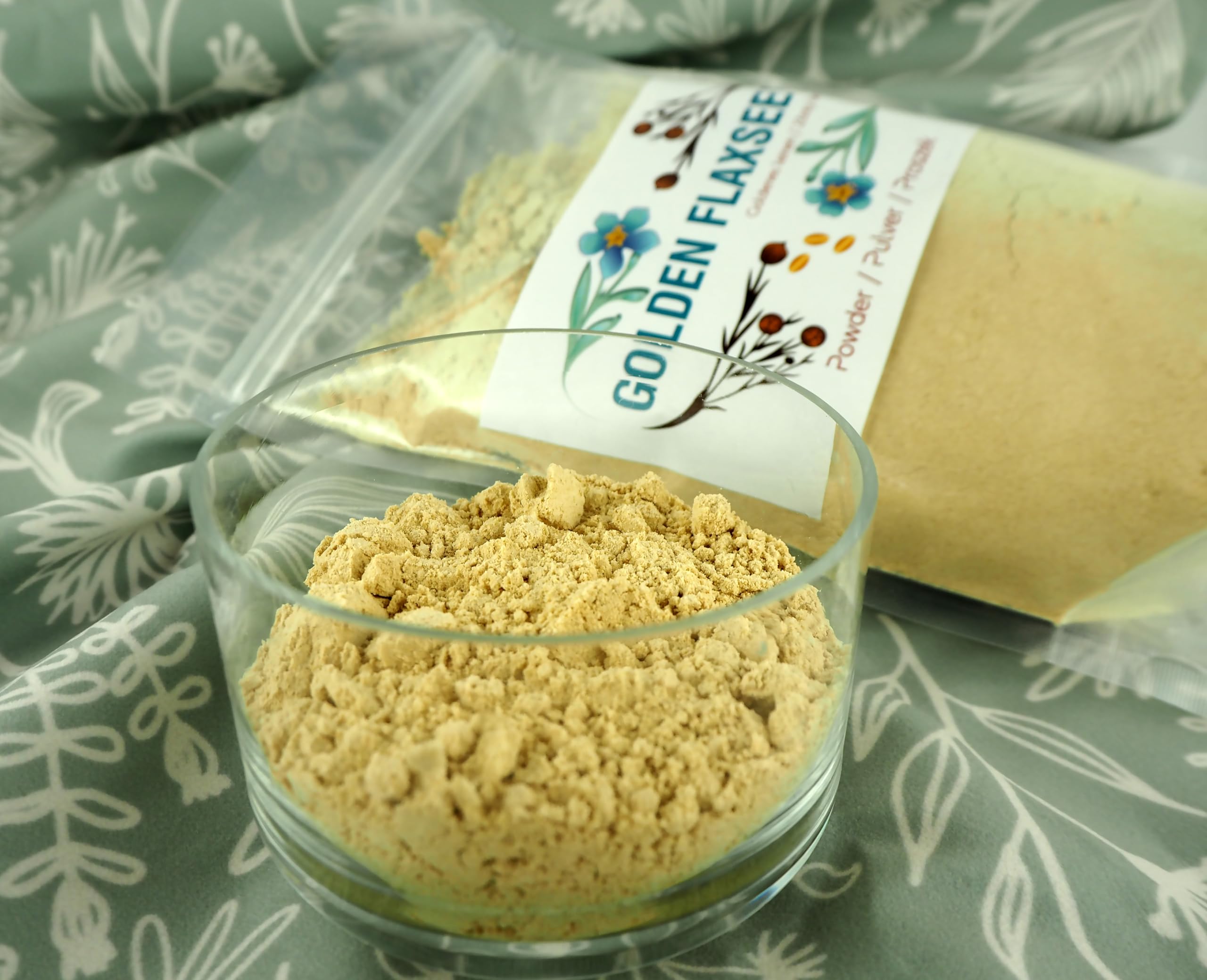 Planta Vera Lino dorado molido desengrasado harina de lino 900g