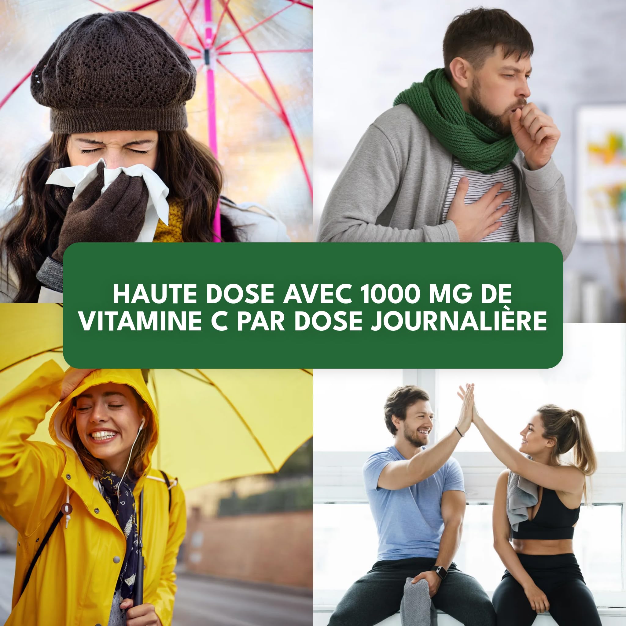 Green Naturals Vitamine C liposomale 1 250 mg – Acérola – 180 gélules | Technologie liposomale · À base d'acérola · Vegan · Cure de 3 mois