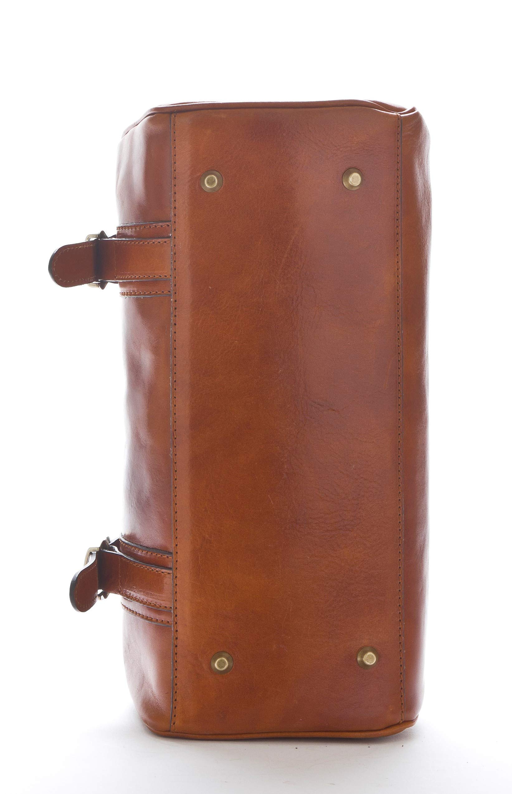 Sac Médecin en Cuir Véritable - D&D1008 - Marron - Made in Italy