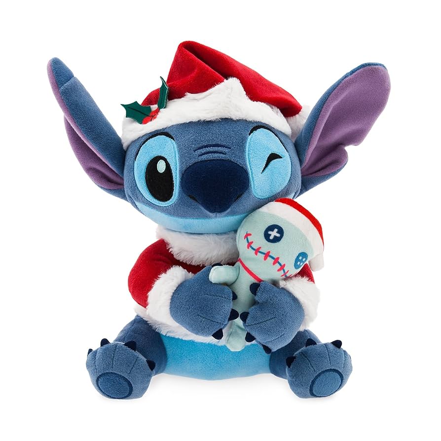 Disney Store Official Stitch Festive Medium Soft Toy, Lilo