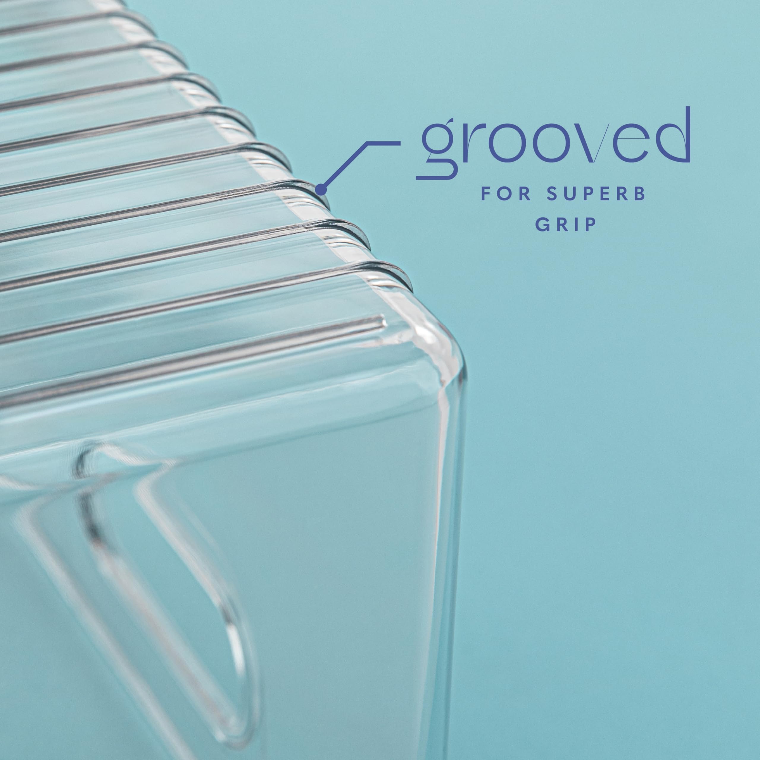 Contenitori per alimenti in plastica trasparente, con manici, per organizzare cucina, dispensa, frigorifero, congelatore, dispensa, armadio, bagno. 35,6 x 10,2 x 12,7 cm
