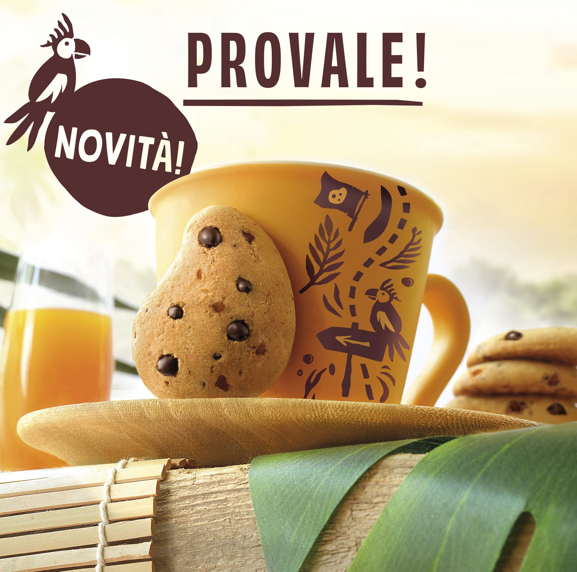 Pavesi Biscotti Frollini Gocciole Caramel, Biscotti da Colazione con Granella di Caramello e Gocce di Cioccolato Fondente, Senza Olio di Palma, 300 g (Confezione da 3)