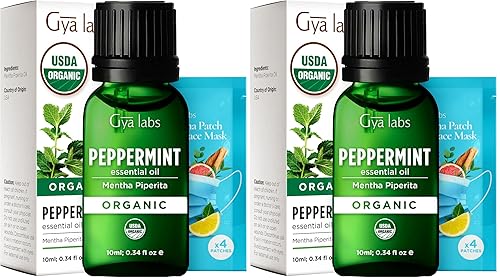 Gya Labs Organic Peppermint Essential Oil - 0.34 Fl Oz