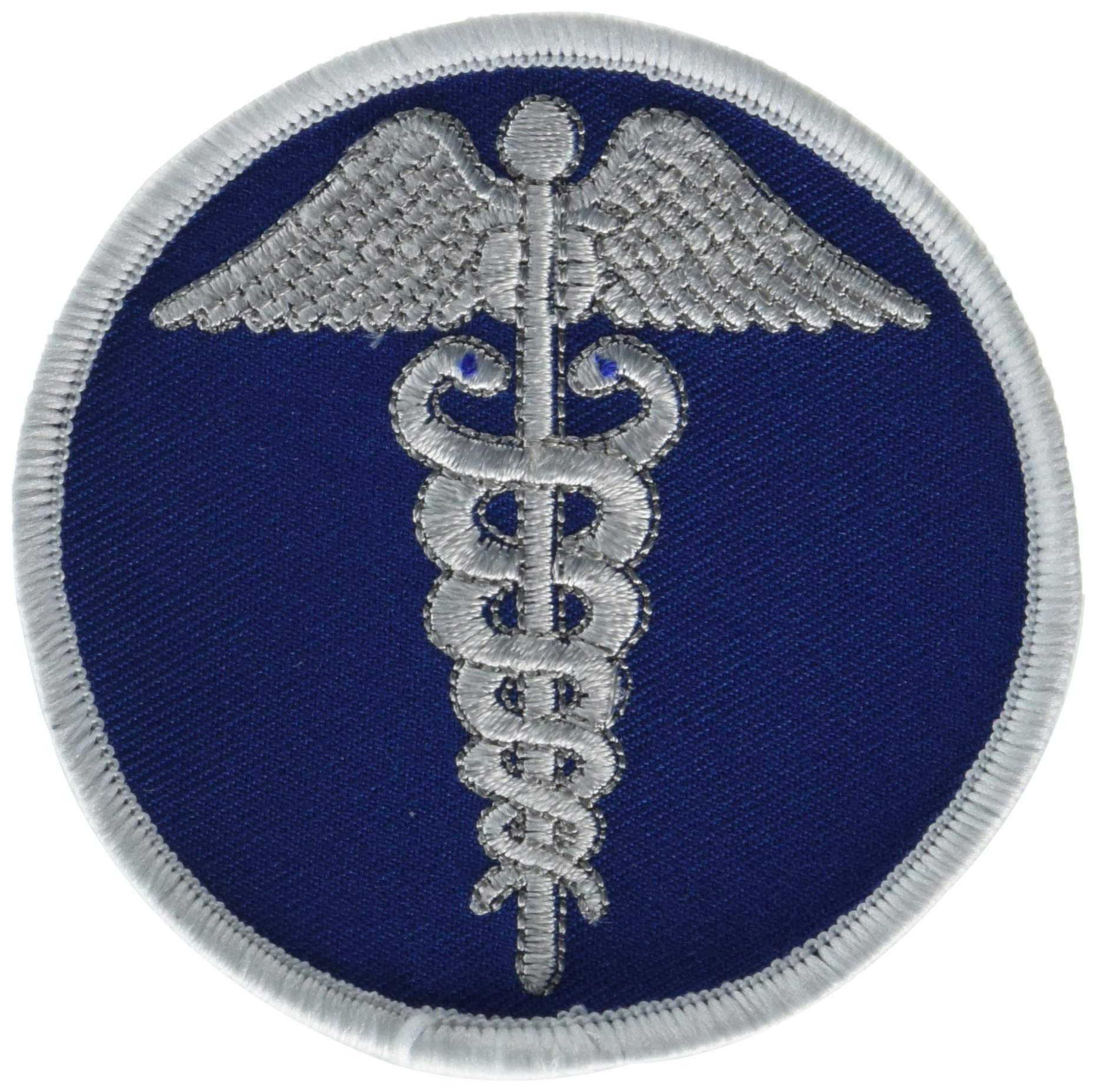 EagleEmblems PM3956 PM3956 Patch-Medic,Caduceus (BLU/WHT) (3'')