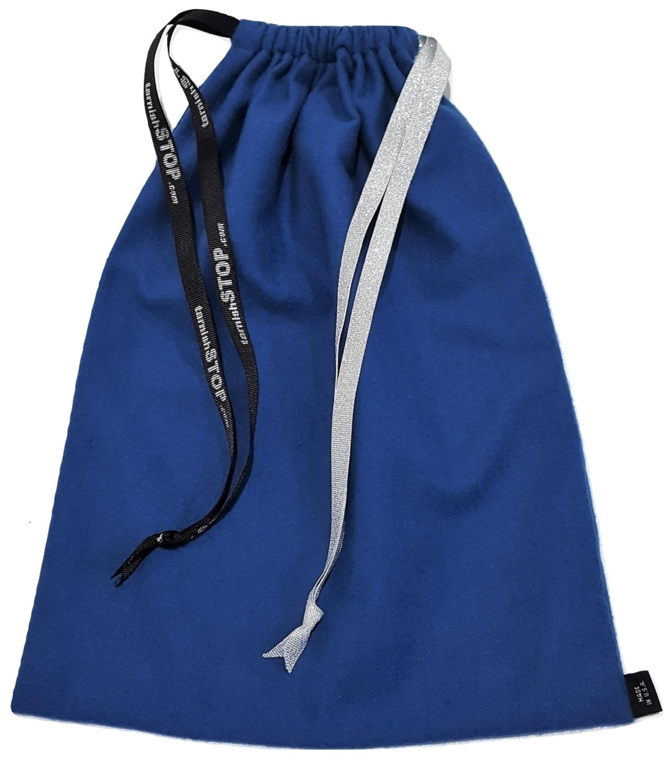 USA Made | T-STOP | Luxury Anti-Tarnish Bag for Silver Storage | Patented Proven Protection | Small 13"x10" | Royal Blue