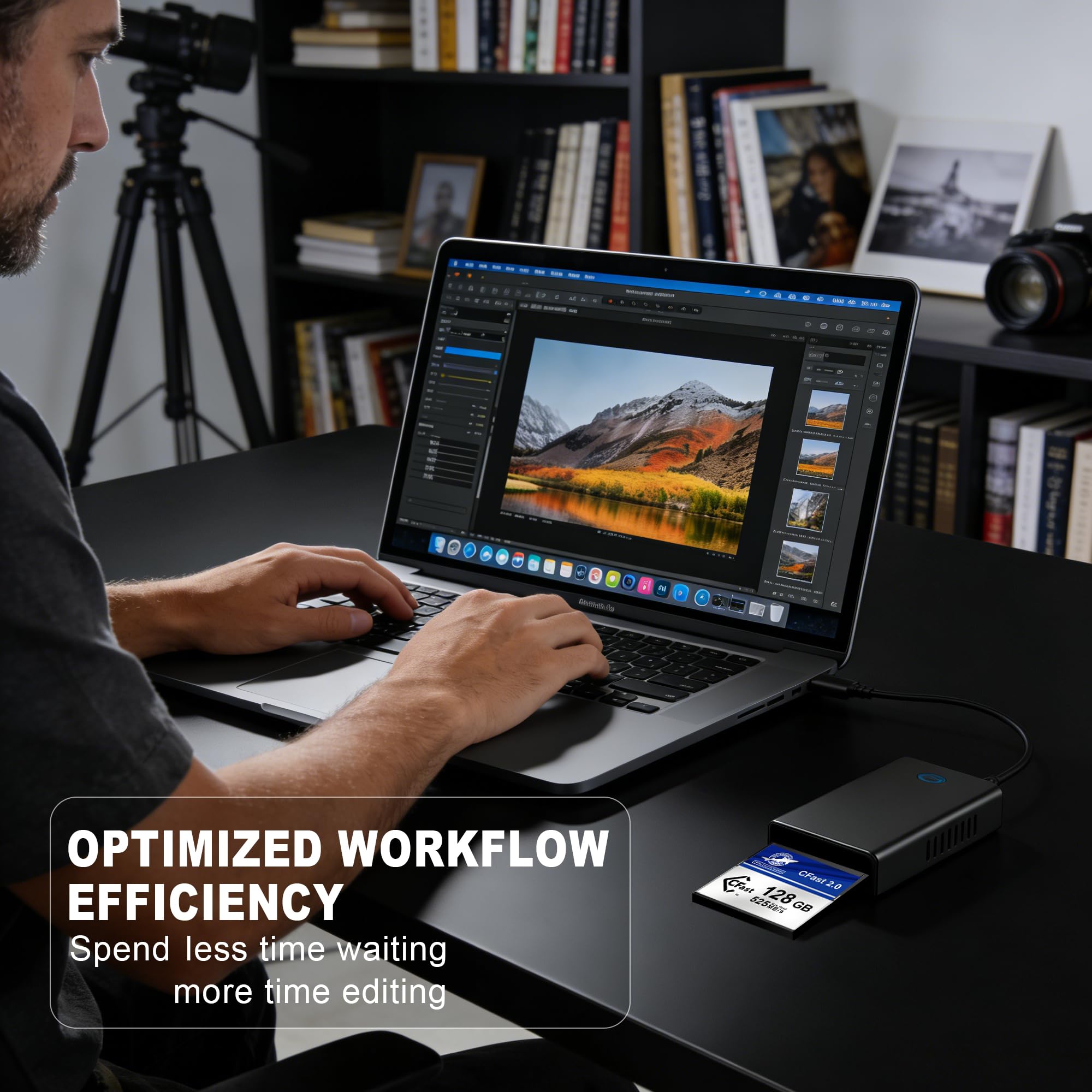 Dogfish CFast 2.0 Karte 128GB, Kino-Performance für 4K RAW, bis zu 525MB/s Lesen, MLC NAND für maximale Haltbarkeit, Kompatibel mit Canon EOS C200, C300 Mark II, C700, EOS-1D X Mark II...