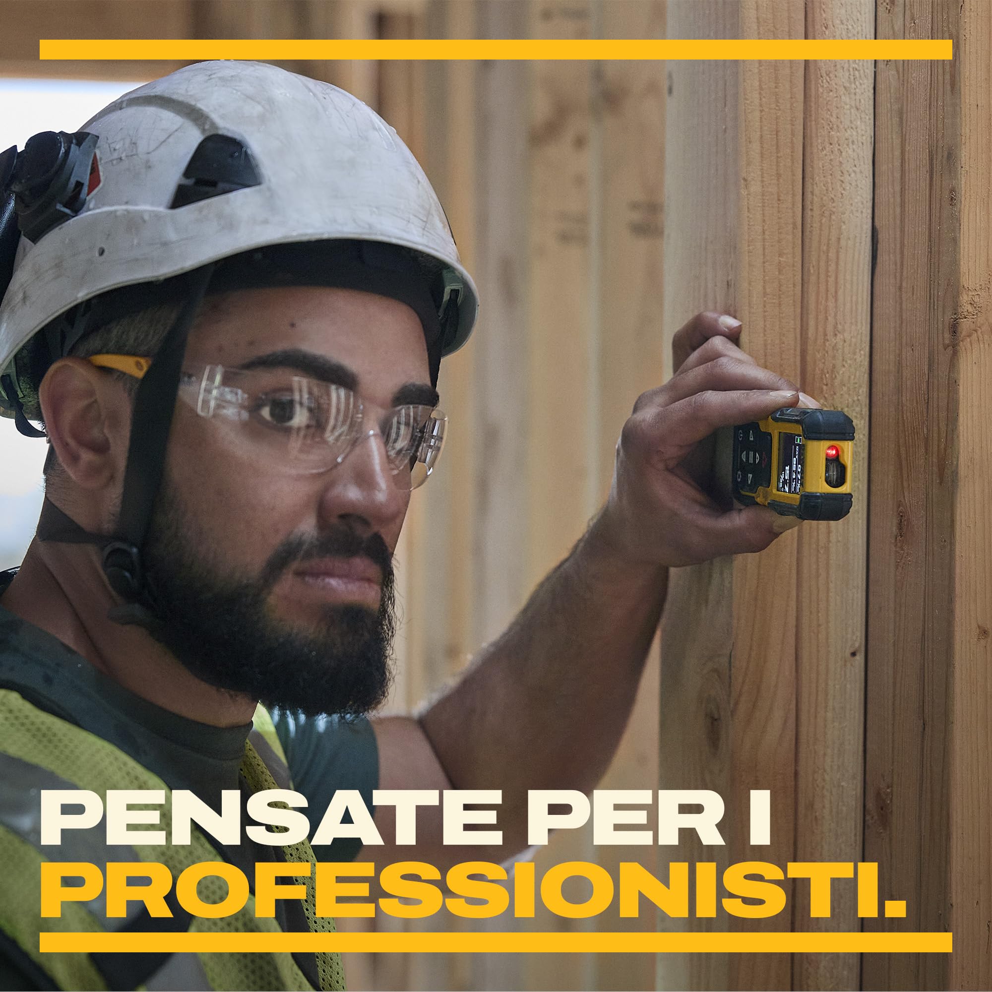 DEWALT Misuratore di distanze laser 60 metri con batterie alcaline (non incluse) fino a 60m, DWHT77200-XJ