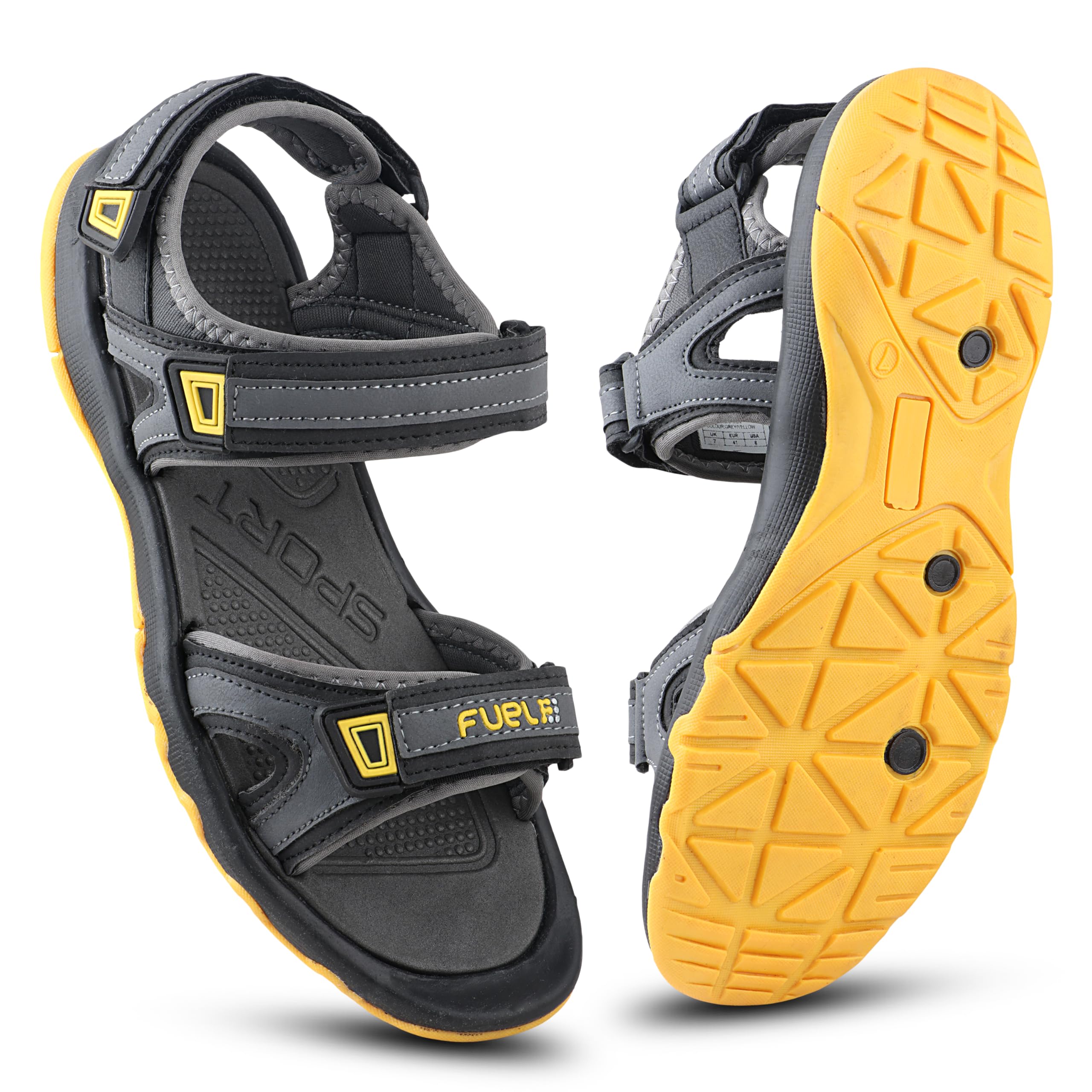 FUEL Sandals & Floaters for Mens & Boys Comfortable & Lightweight Dailywear, Anti-Skid Flexible & Breathable for Running, Walking Stylish Casual Sandal for Outdoor Footwear For Gents (Captain) (B09XF68MVV) Amazon Price History, Amazon Price Tracker