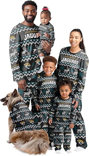 Miniatura 21 de FOCO NFL womens Nfl Team Ugly Pattern Matching Set Family Holiday Pajamas