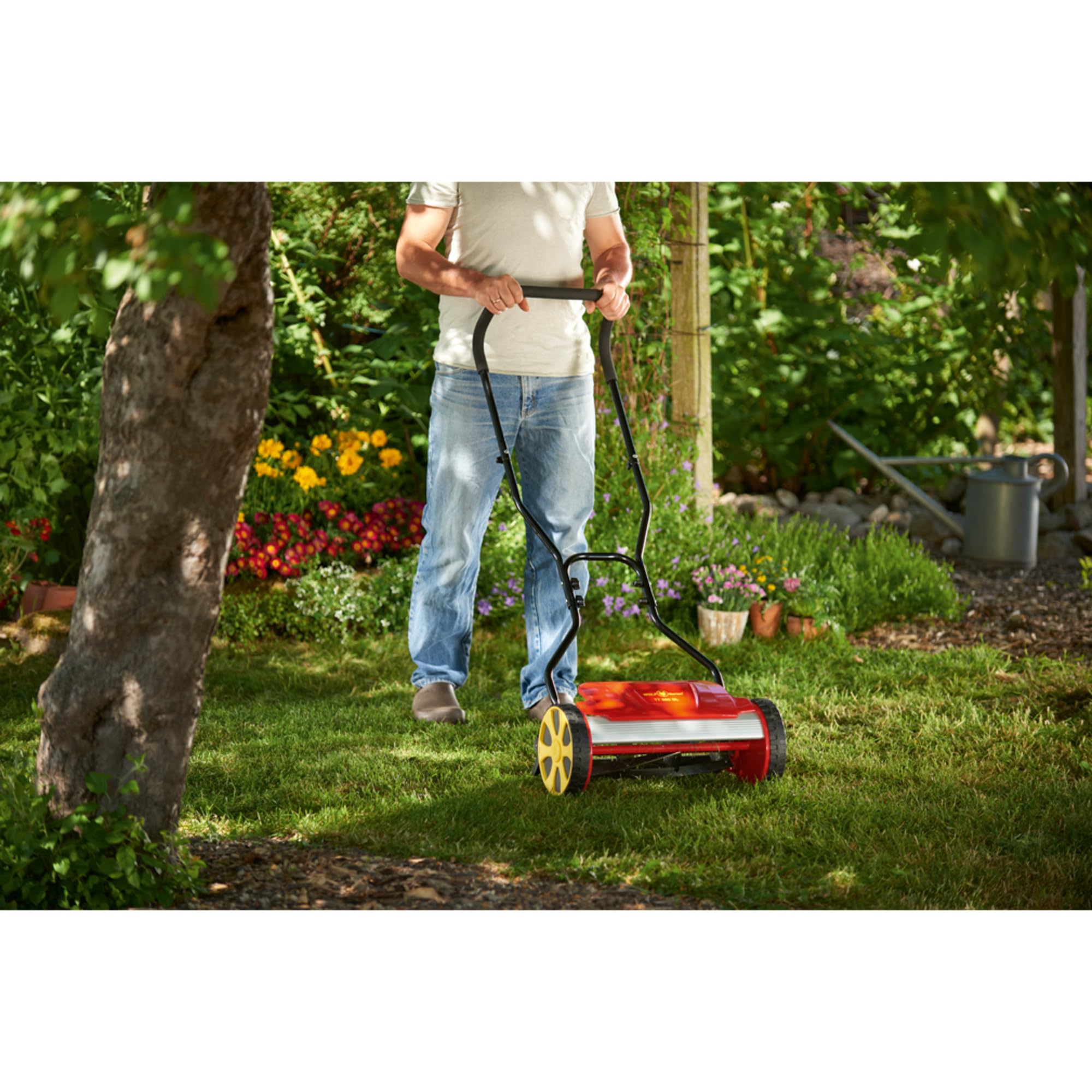 Wolf-Garten 15A-CD-650 TT 380 DL Rasaerba Elicoidale, 38 cm, Rosso/Nero