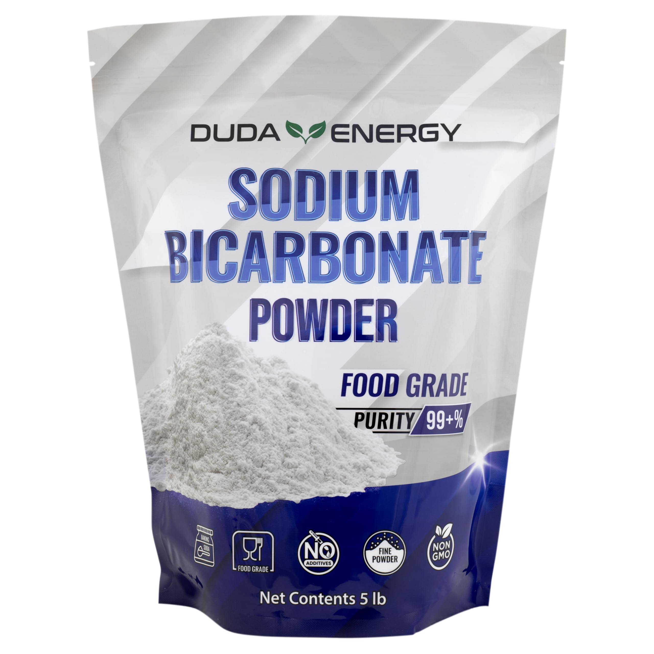 5 lb USP Pure Sodium Bicarbonate Powder Organic Food Grade Listed Pure Baking Soda 5 lb Bag