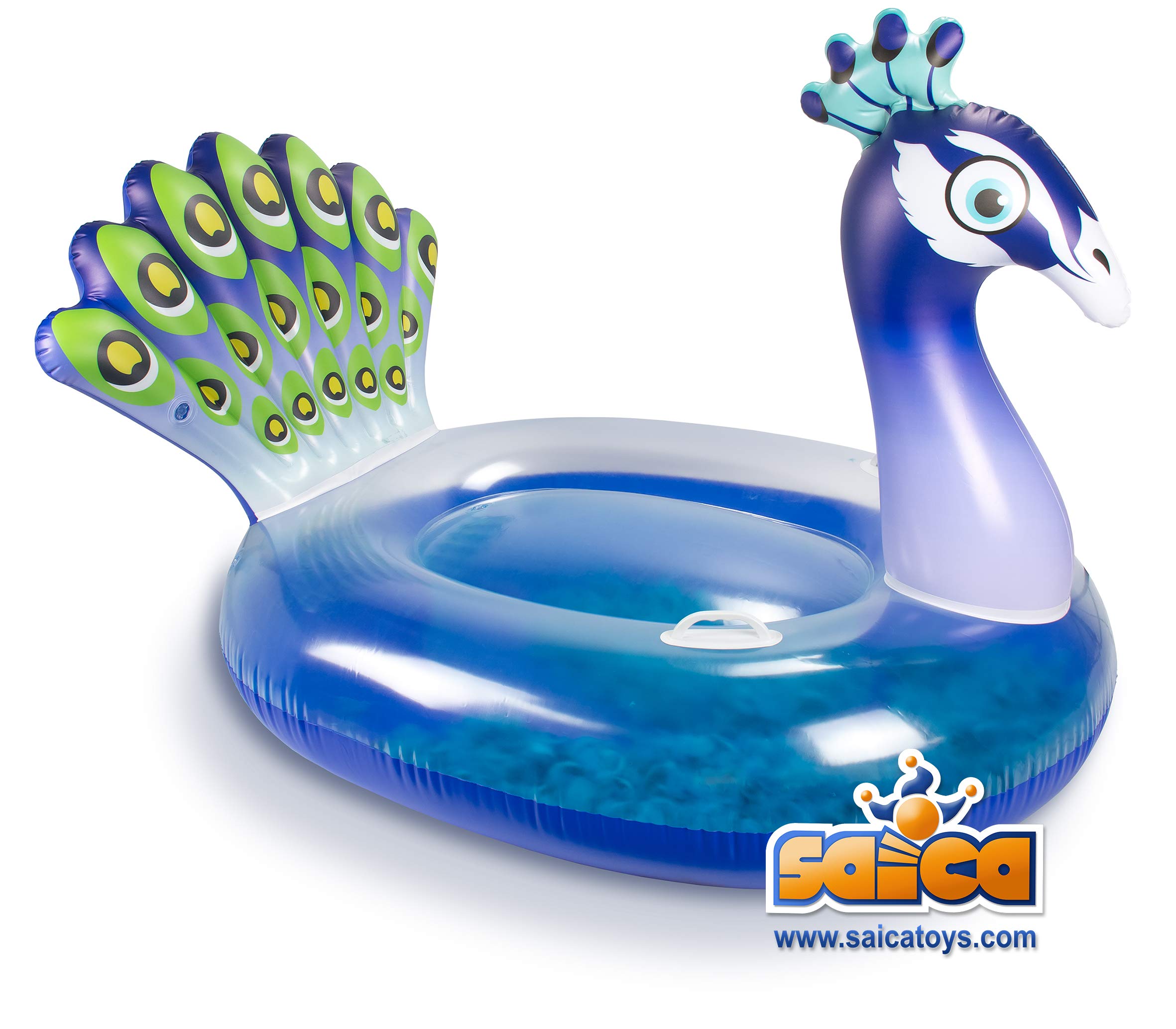 Saica Peacock Inflatable Bag Blue 37549