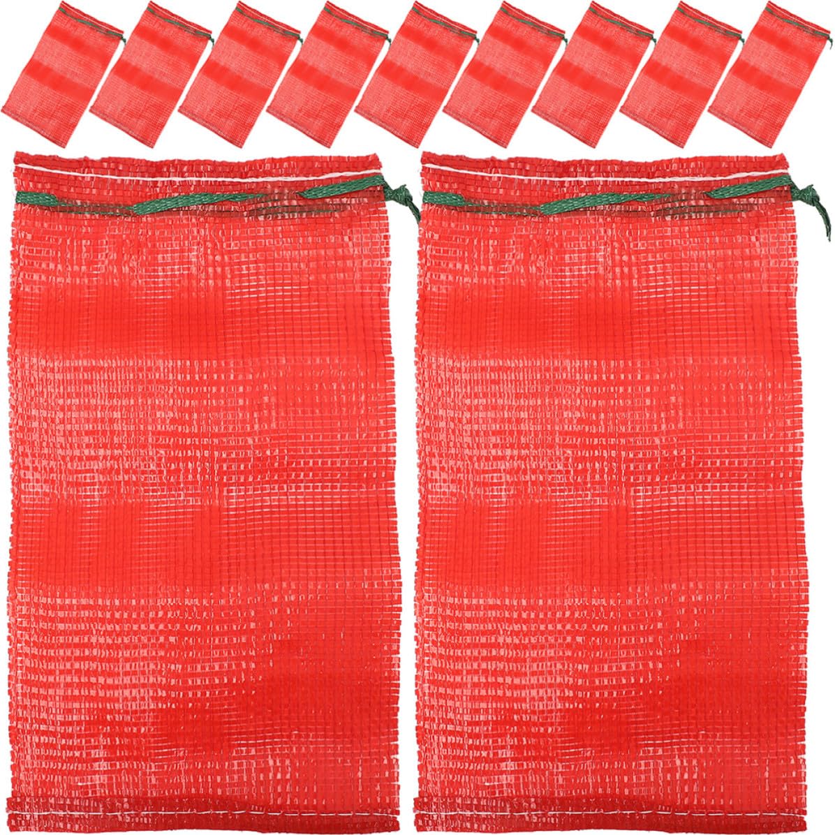 Bolsas de Malla para Productos Agrícolas 50piezas Polipropileno Rojo