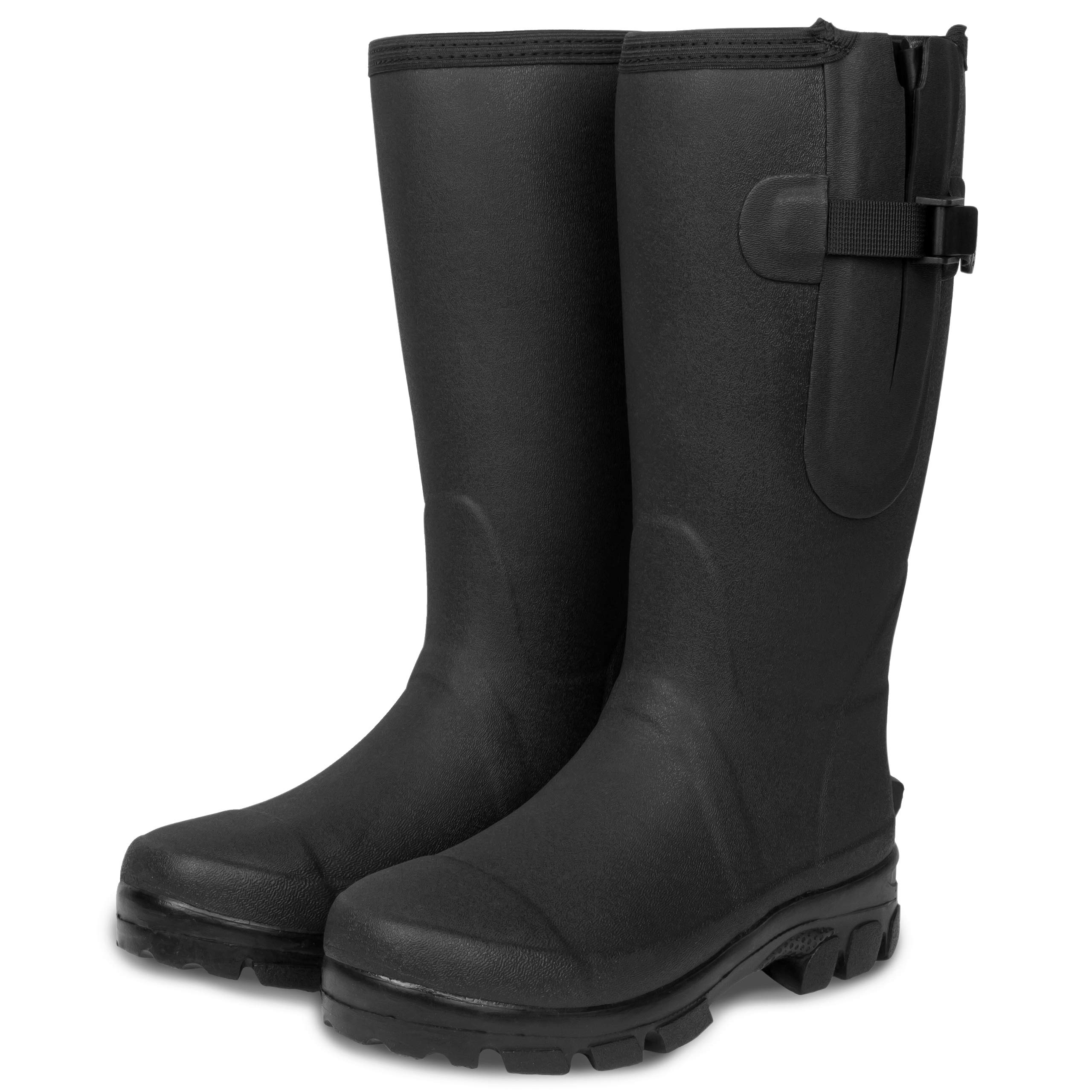 Lakeland Active Men's Helton Neoprene Lined Adjustable Wellington Boots, Black, 12 UK