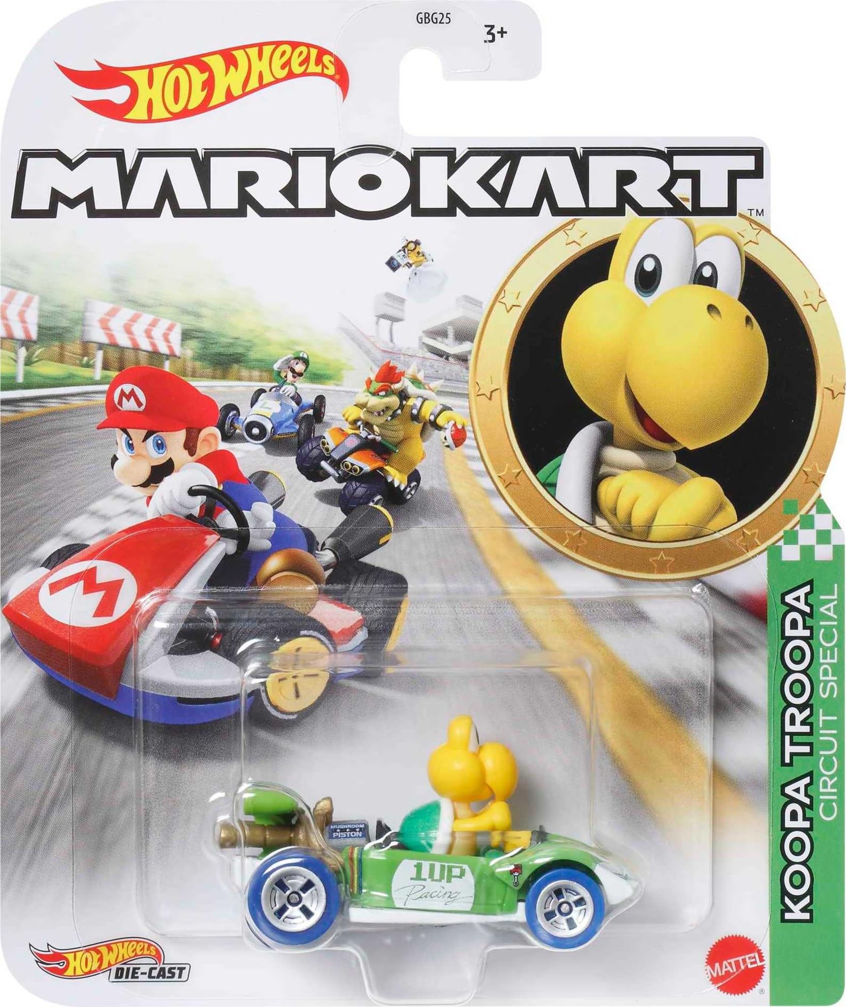 Hot Wheels Nintendo Premium Mario Kart Koopa Troopa Diecast Standard Kart