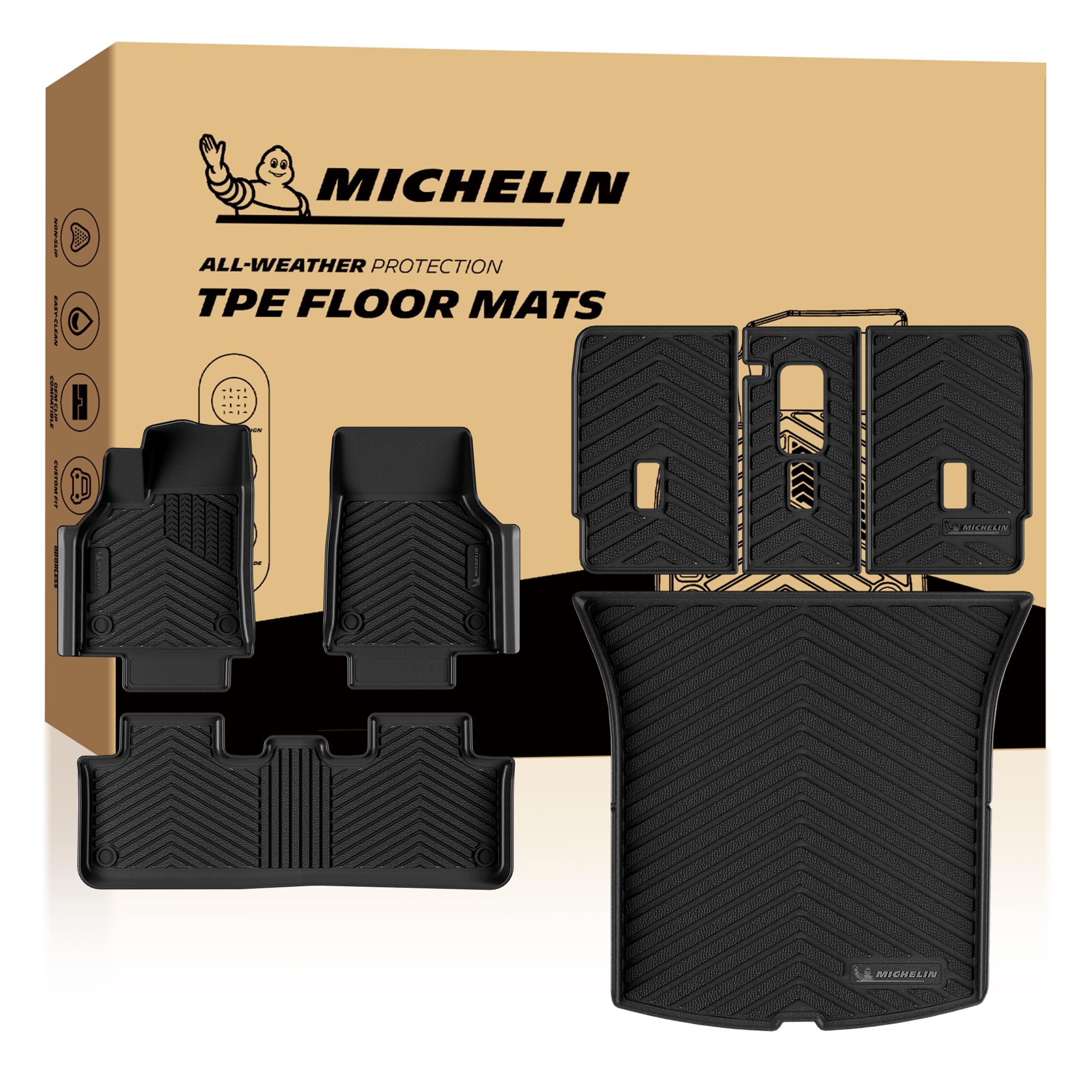 Michelin Vehicle Mat for 2025-2027 Tesla Model Y Juniper Standard (7 Piece)