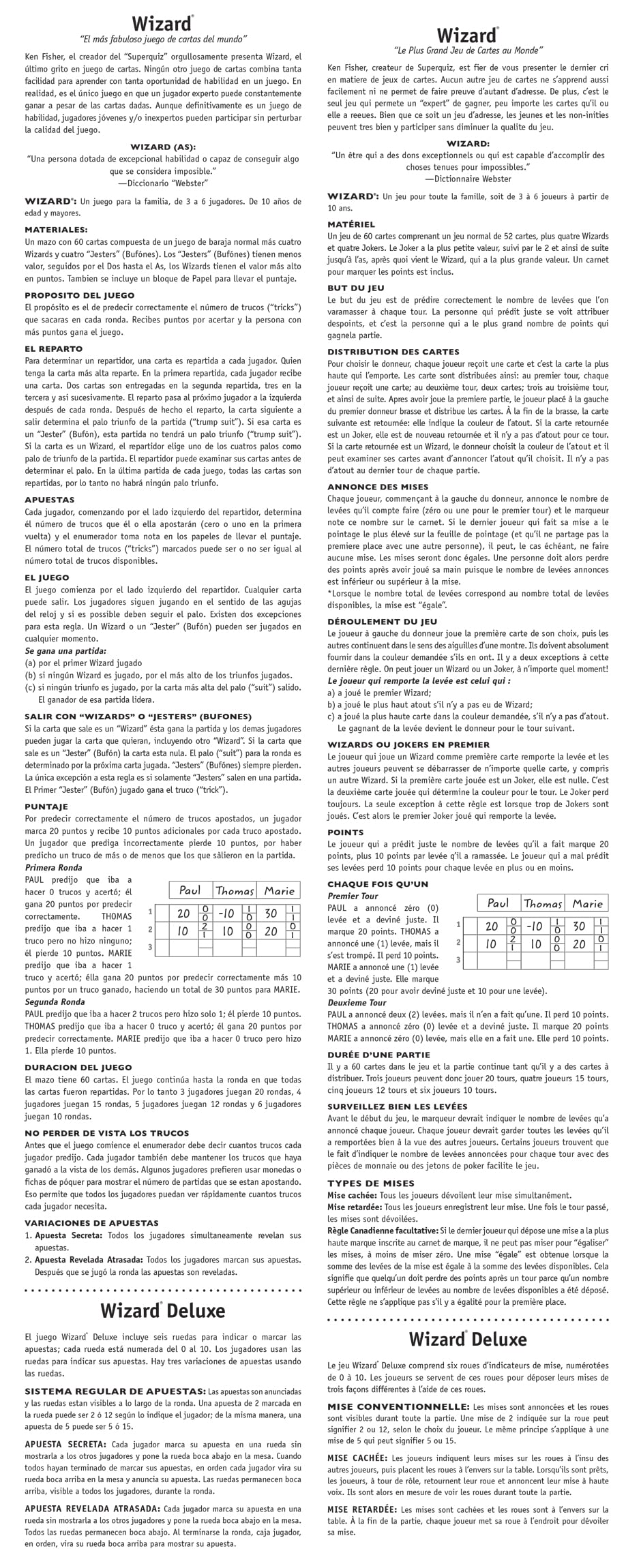 Gioco Di Carte Wizard In Spagnolo | Più Divertente Di Briscola E Scala 40, Per 3-6 Giocatori