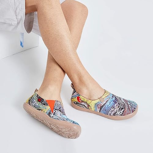 Miniatura 4 de UIN - Zapatos de viaje Happy Doggies para caminar para hombre, mocasines casuales de lona, ligeros, cómodos, a la moda