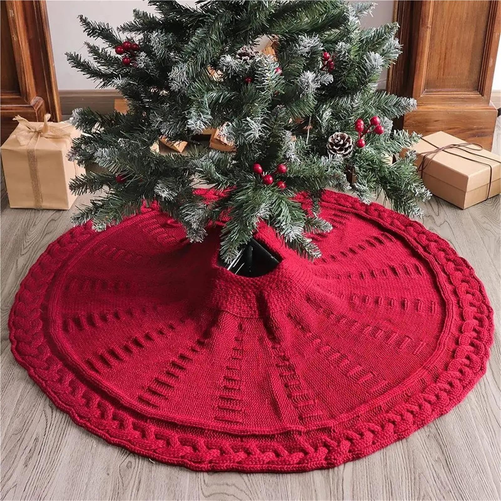 Copri Albero Gonna for albero di Natale lavorata a maglia