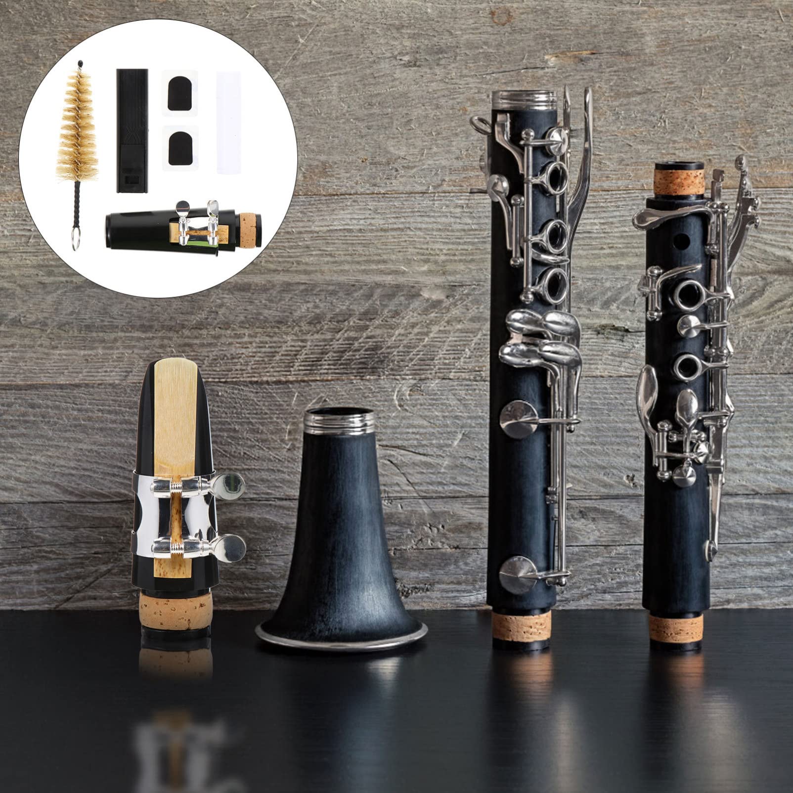 Abaodam 2 Sets Clarinet Mouthpiece Kit Music Instrument Accessories Clarinet Supplies