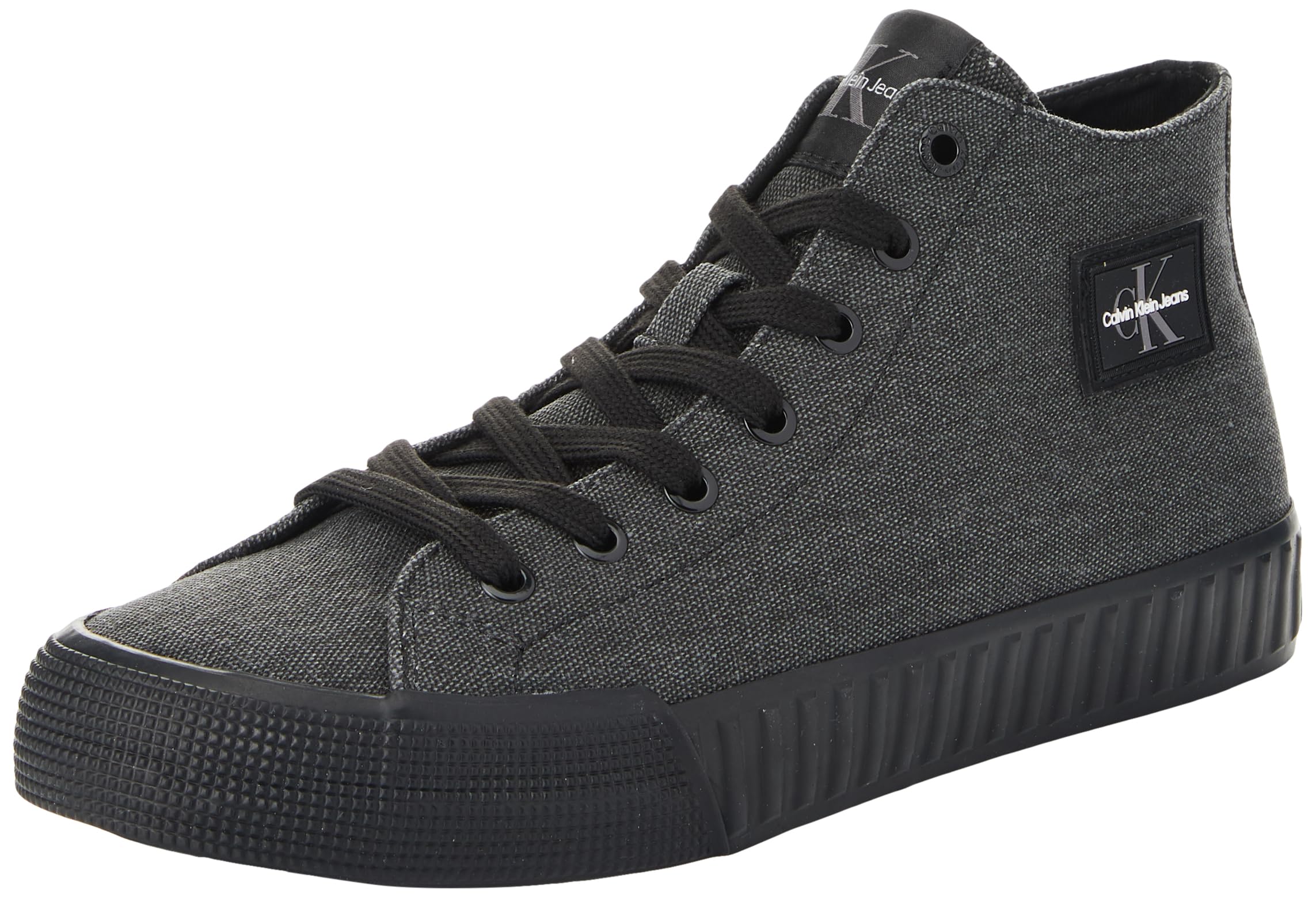 Calvin Klein Jeans Zapatillas sneaker vulcanizadas Hombre de algodón , Weiß (Blanco), 40