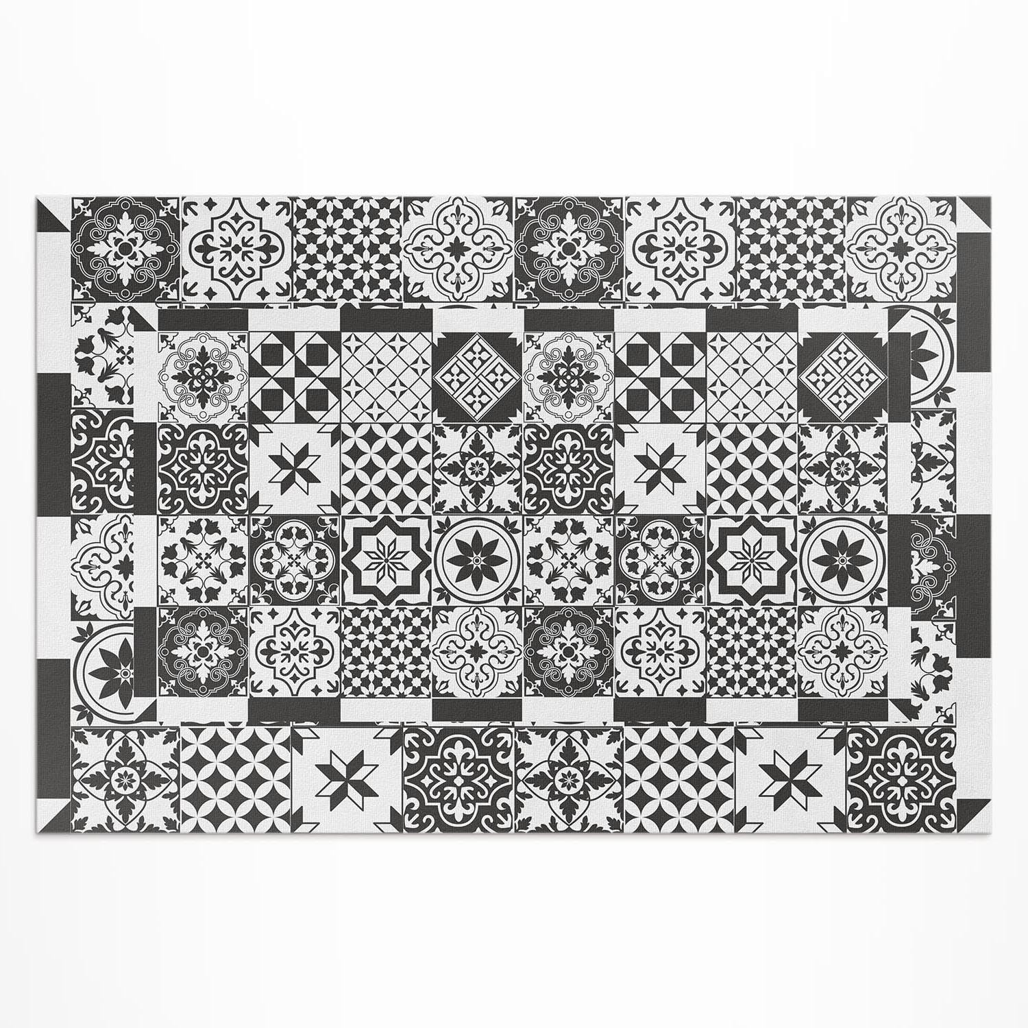 Tapis terrasse PVC anti-décoloration pour rajeunir un balcon abîmé 140x210
