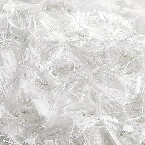 Fibra de vidrio de 1 libra de 34 pulgadas (0.748in) para mortero de cemento, refuerzo de fibra de hormigón, anti filtraciones, antigrietas, fibras