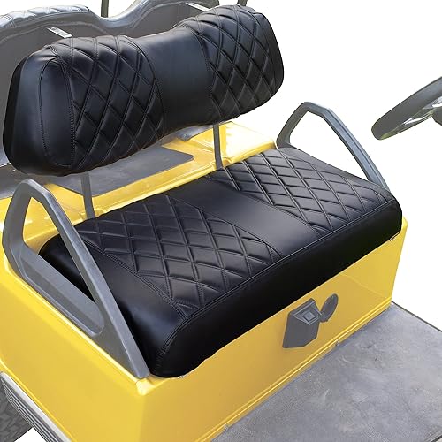NOKINS Funda de asiento para carrito de golf D Diamond para carrito de golf, club, coche, DS original, cojín de asiento regular, sin grapadora,