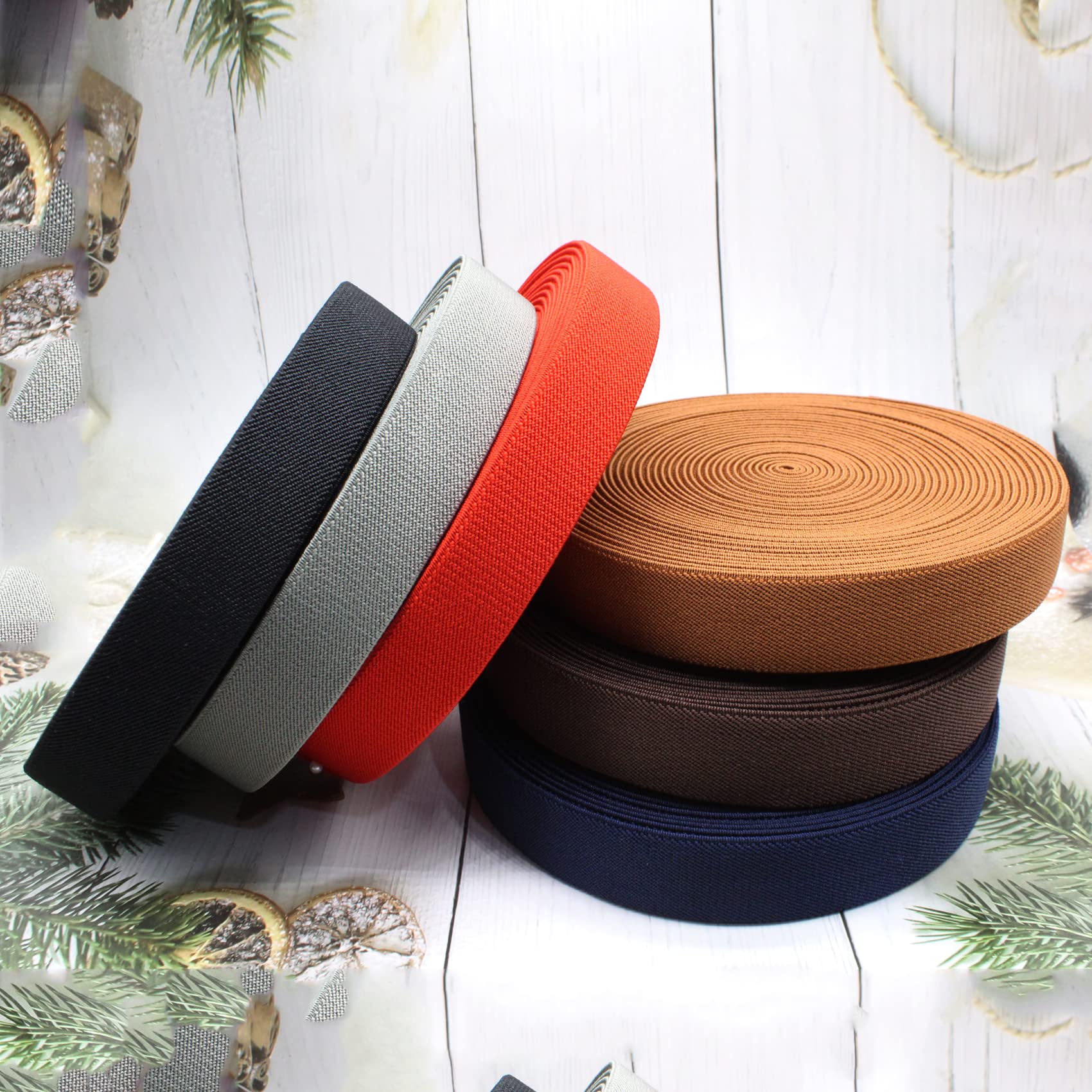 Oshhni 10 Meter Elastic Band Spool - 20mm (3/4") Width Heavy Stretch Ribbon For DIY Sewing