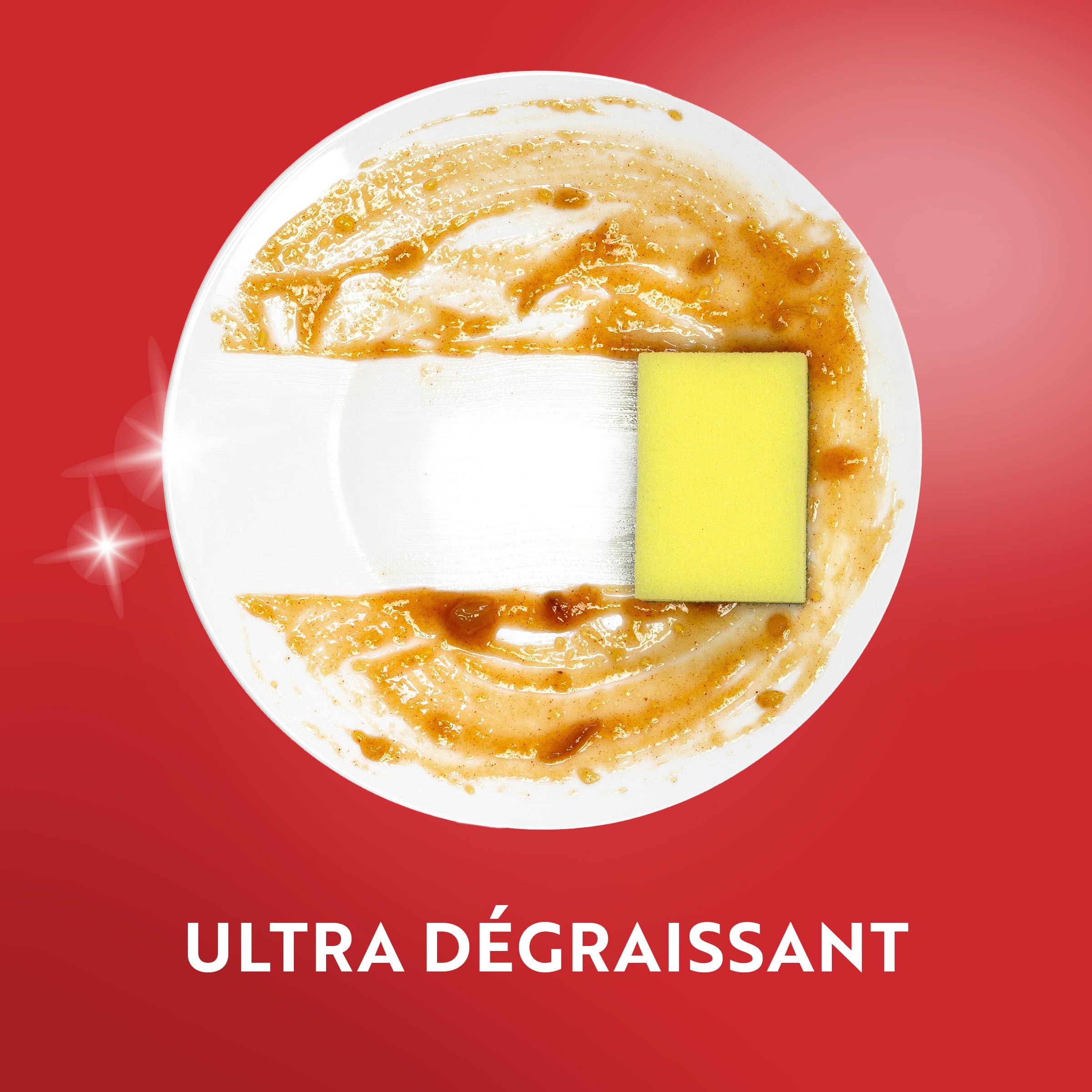 PAIC - Liquide Vaisselle Excel DEFI24H Pamplemousse - Formule Ultra-Dégraissante et Pouvoir Désincrustant - Efficacité même sur Graisses Séchées - Lot de 12 x 500ml