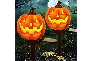 Calabazas de Halloween con Luces Solares para Decoración Exterior
