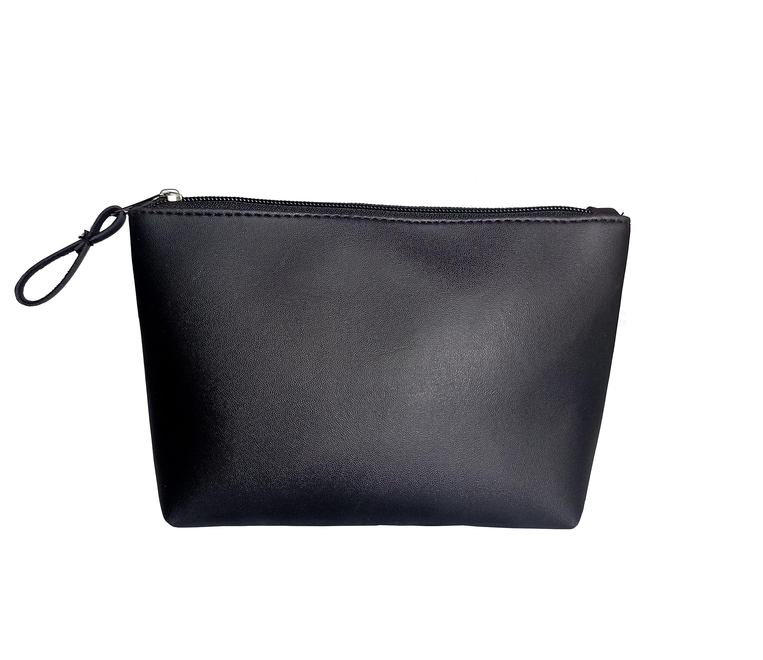 Kartbrink Makeup Pouch for Women, Travel Organiser Cosmetic Pouch Toiletry Make up Bag, Stylish Pouches for Makeup Accessories (Black)-image-34