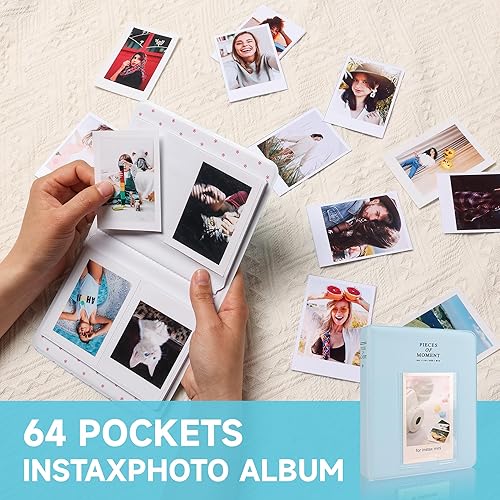 Meetikar Instant Mini 12 - Funda para cámara instantánea Fujifilm Instax Mini 12, piel sintética para Fujifilm Instax Mini 12 con correa ajustable