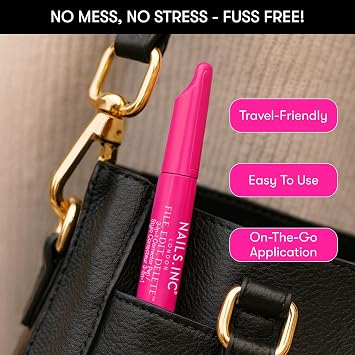 Nails Inc 3-in-1 Polish Corrector Pen, Cuticle Pusher & Nail File (0.13 oz)