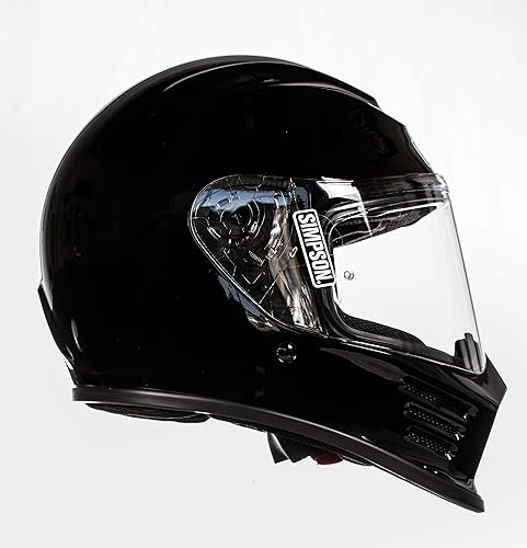 Miniatura 5 de Simpson SPBXL2 Speed Bandit - Casco de carreras de cara completa - XL - Negro brillante escudo transparente incluido - Escudo ahumado oscuro que se