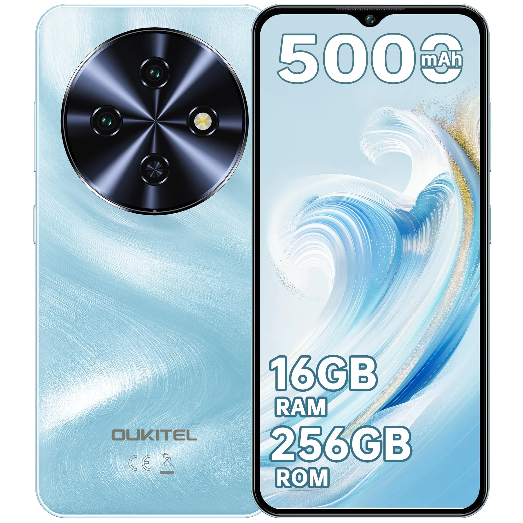 OUKITEL C5 スマートフォン 16GB/256GB SIMフリー Amazon | OUKITEL C5 SIMフリー スマホ 本体 16GB RAM+256GB ROM 1TB