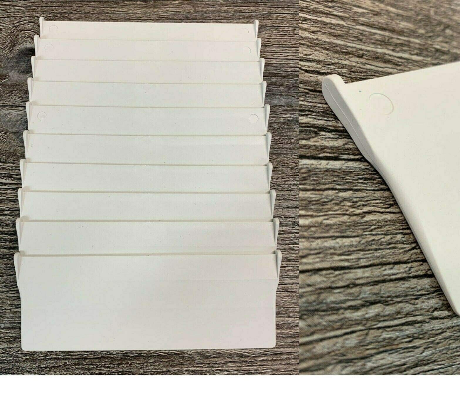 A.w White Pack Of 10 Chainless Bottom Weights For Vertical Blinds - 89Mm/3.5 Inch